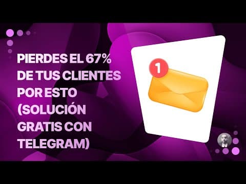 Pierdes el 67% de tus Clientes por ESTO (Solución Gratis con Telegram)
